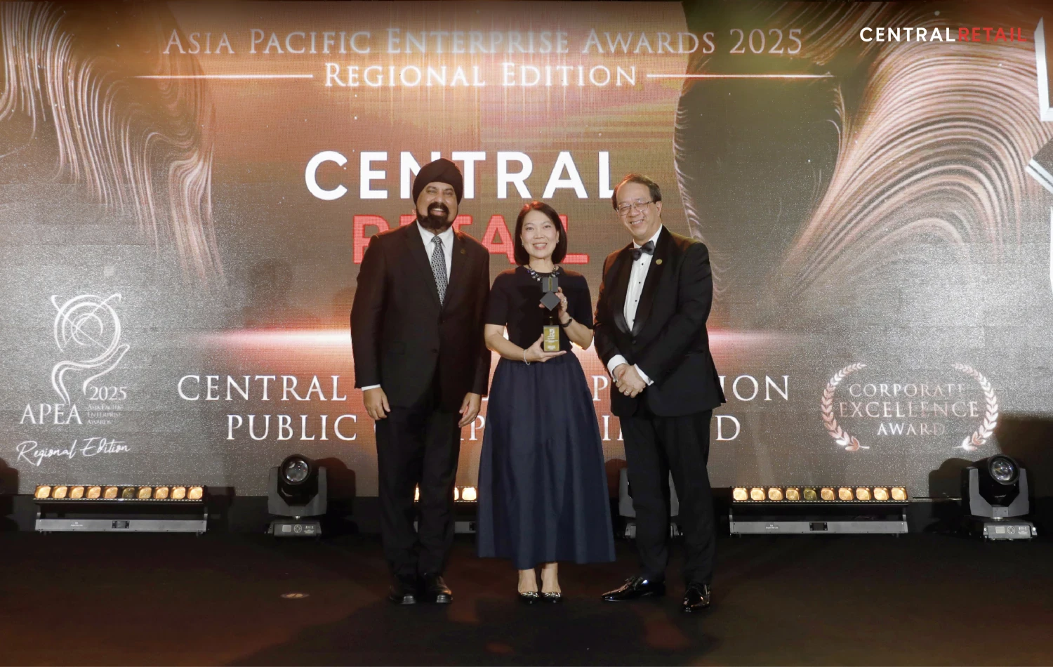 Central Retail stands unrivaled, winning the Asia Pacific Enterprise Awards (APEA) 2025 in the Corporate Excellence category for the 4th consecutive year - reaffirming its leadership as Thailand’s retail and wholesale champion on both regional and global stages